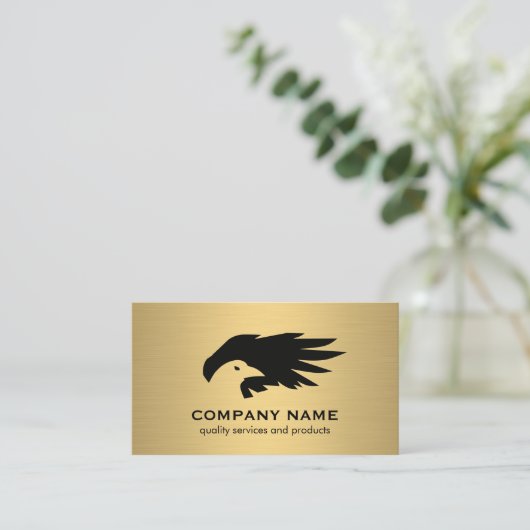 Vogel en wing Logo Visitekaartje (Staand voorkant)