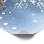 Vogel- en winterlandschap 18 poster (Hoek)