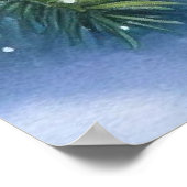 Vogel- en winterlandschap 22 poster (Hoek)