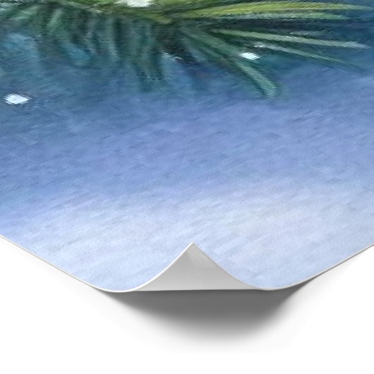 Vogel- en winterlandschap 22 poster (Hoek)