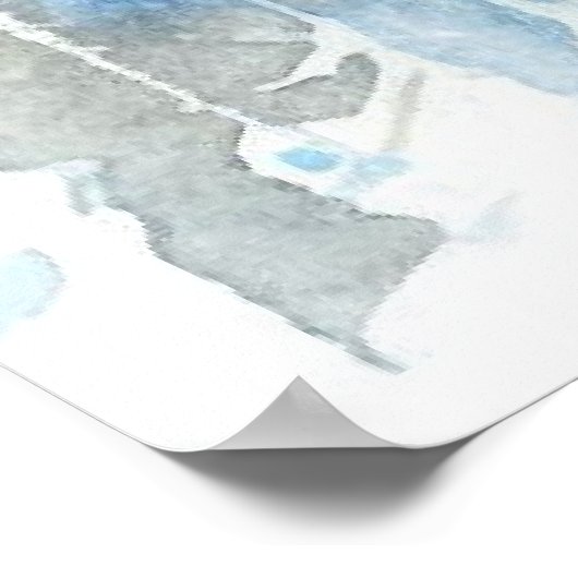 Vogel- en winterlandschap 25 poster (Hoek)