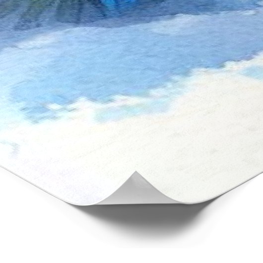 Vogel- en winterlandschap 26 poster (Hoek)