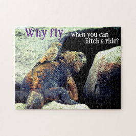 Vogel en zee leguaan legpuzzel