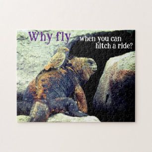 Vogel en zee leguaan legpuzzel