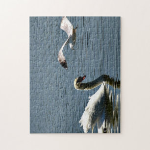 Vogel en zwaan legpuzzel