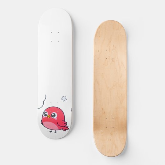 Vogel, endoky.com persoonlijk skateboard (Voorkant)