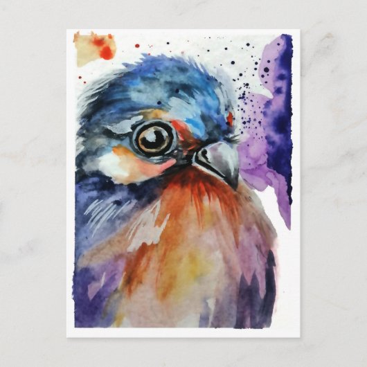 vogel feestdagenkaart (Voorkant)