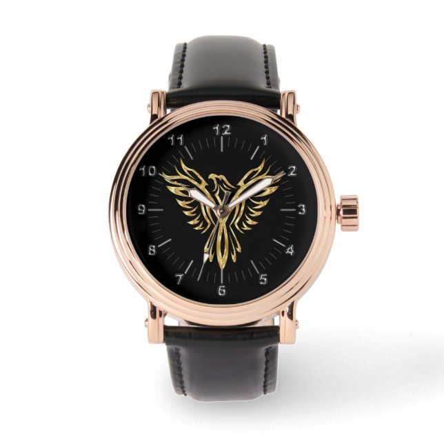 Vogel feniks horloge (Voorkant)