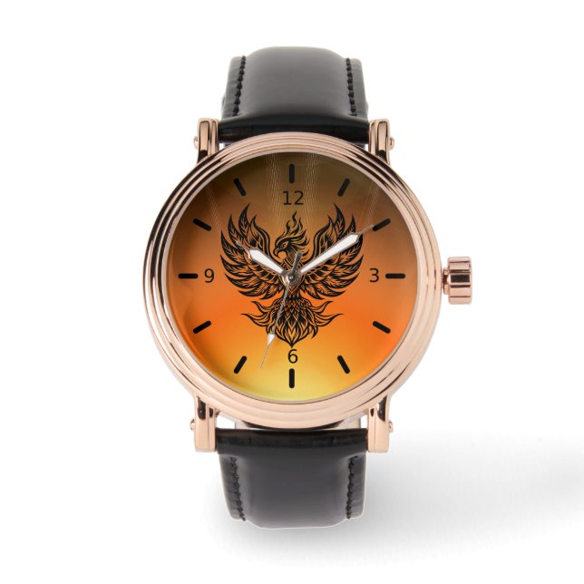 Vogel feniks horloge (Voorkant)