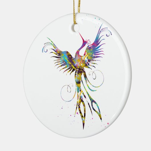 Vogel feniks keramisch ornament (Links)