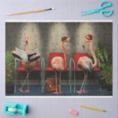 Vogel - Flamingo - Wandelkamer Tissuepapier (Craft)