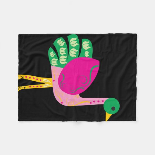 vogel fleece deken (Voorkant (Horizontaal))