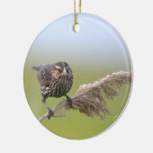 Vogel Foto Ornament (Links)