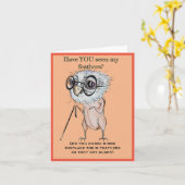 vogel Gefeliciteerd Kaart (Gele Bloem)