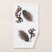 Vogel Gevederde Kokopelli Badhanddoek Set Bad Handdoek (Handdoek)