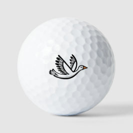 vogel golfballen