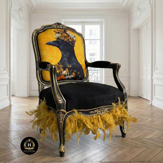  Vogel Gotische Raven King Kroon Decoupage Tissuepapier