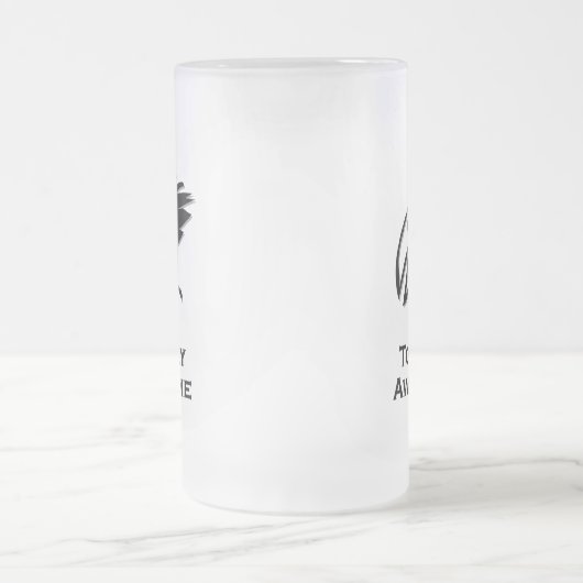 Vogel helemaal Geweldige Matglas Bierpul (Center)