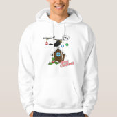 Vogel House Merry Kerstmis Hoodie (Voorkant)