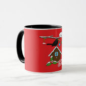 Vogel House Merry Kerstmis Mok (Voorkant links)
