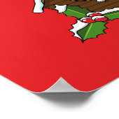 Vogel House Merry Kerstmis Poster (Hoek)