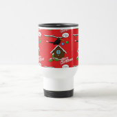 Vogel House Merry Kerstmis Reisbeker (Center)