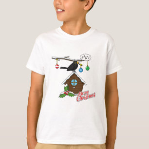 Vogel House Merry Kerstmis T-shirt