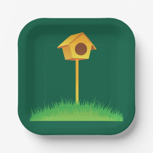Vogel House Papieren Bordje (Voorkant)