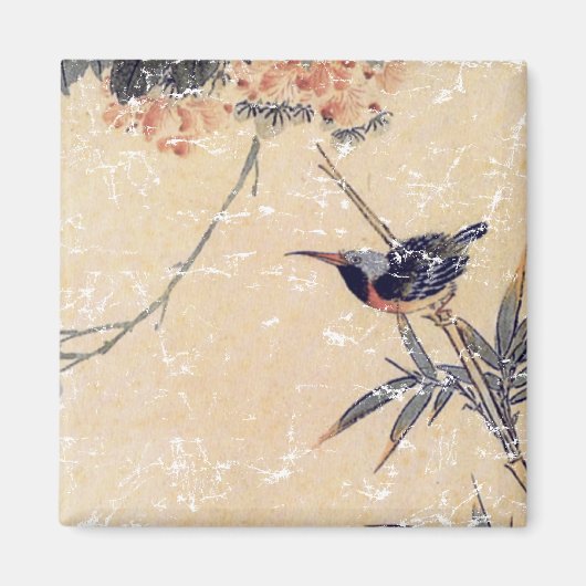 Vogel in Bamboo Magneet (Voorkant)