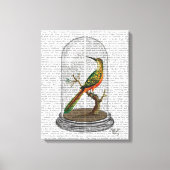 Vogel in Bell Jar Canvas Afdruk (Voorkant)