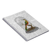 Vogel in Bell Jar Notitieboek (Rechterzijde)