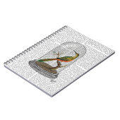 Vogel in Bell Jar Notitieboek (Linkerzijde)