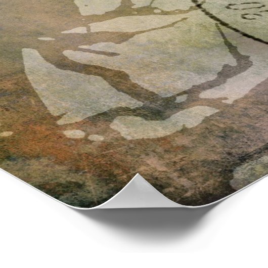 Vogel in bijkantoor 2 poster (Hoek)