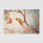 Vogel in Bloemen 5 Decoupage Papier (Voorkant)