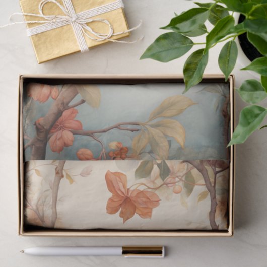 Vogel in Bloemen 5 Decoupage Papier (Geschenk)