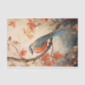 Vogel in Bloemen 6 Decoupage Papier (Voorkant)