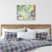  vogel in Blues Photographic Art Print (Insitu (Slaapkamer))