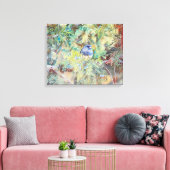  vogel in Blues Photographic Art Print (Insitu (Woonkamer))