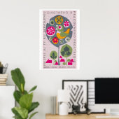 Vogel in Boom - Matchbox Print - Tsjechische Wands (Thuiskantoor)