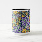 Vogel in botanische Mok (Midden)