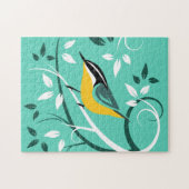 Vogel in de boom legpuzzel (Horizontaal)