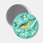 Vogel in de boom magneet (Voorkant / Achterkant)