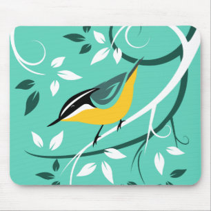 Vogel in de boom muismat