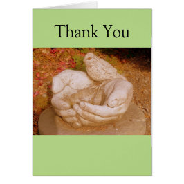 Vogel in de hand Hartelijk dank