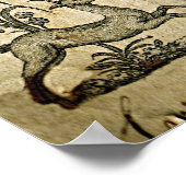 Vogel in de hand poster (Hoek)