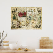 Vogel in de hand poster (Keuken)