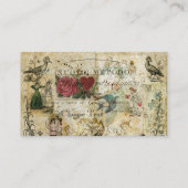 Vogel in de hand visitekaartje (Achterkant)