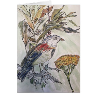Vogel in de herfst