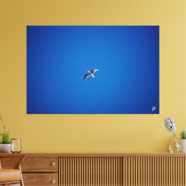 Vogel in de lucht #2 canvas afdruk