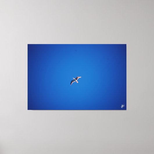 Vogel in de lucht #2 canvas afdruk (Voorkant)